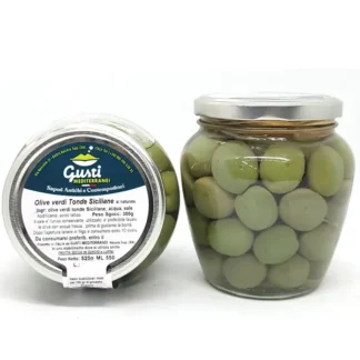 olive verdi tonde sicilianne 550 ml orcio