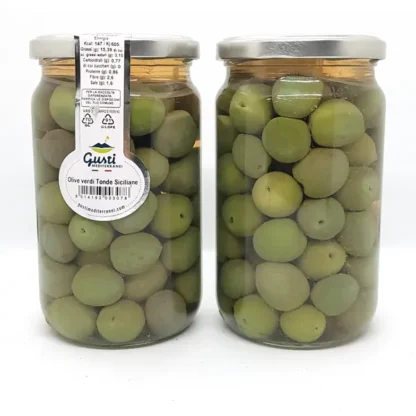 olive verdi tonde sicilianne vaso grande